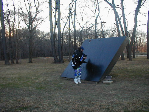 Attacking Lazerton with the dreaded Poke of Shame